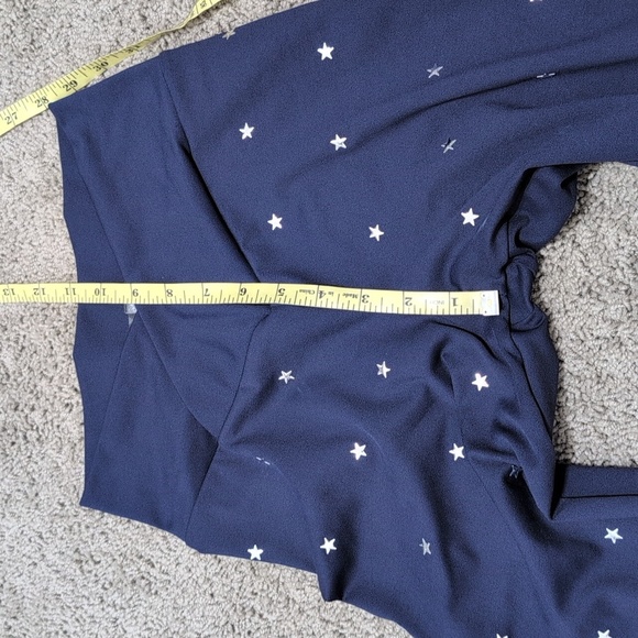 Beach Riot Sport Cara Star Studded Leggings Navy Blue Silver Stud Stars Size Med - Picture 8 of 12